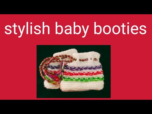 How to make baby shoes. socks. jurab. baby booties (size 0 to 9 month)
