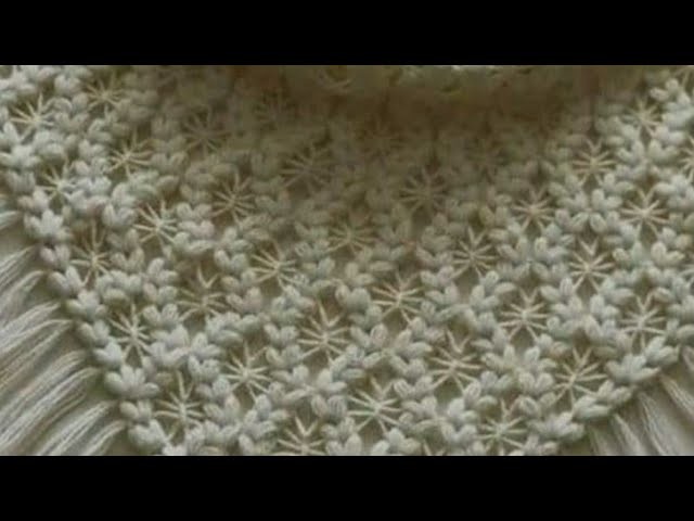 How to make crochet doily.  shawl   scarf. @gehan164