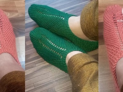 How To Make Ladies Boots In Different Way Size (5-6) || Knitting Ladies Slipper.Socks.Booties.Boot