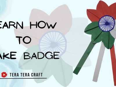 How to make tricolor Badge | DIY Paper Badge | Republic day| Making Tricolor Flag Badge for kids