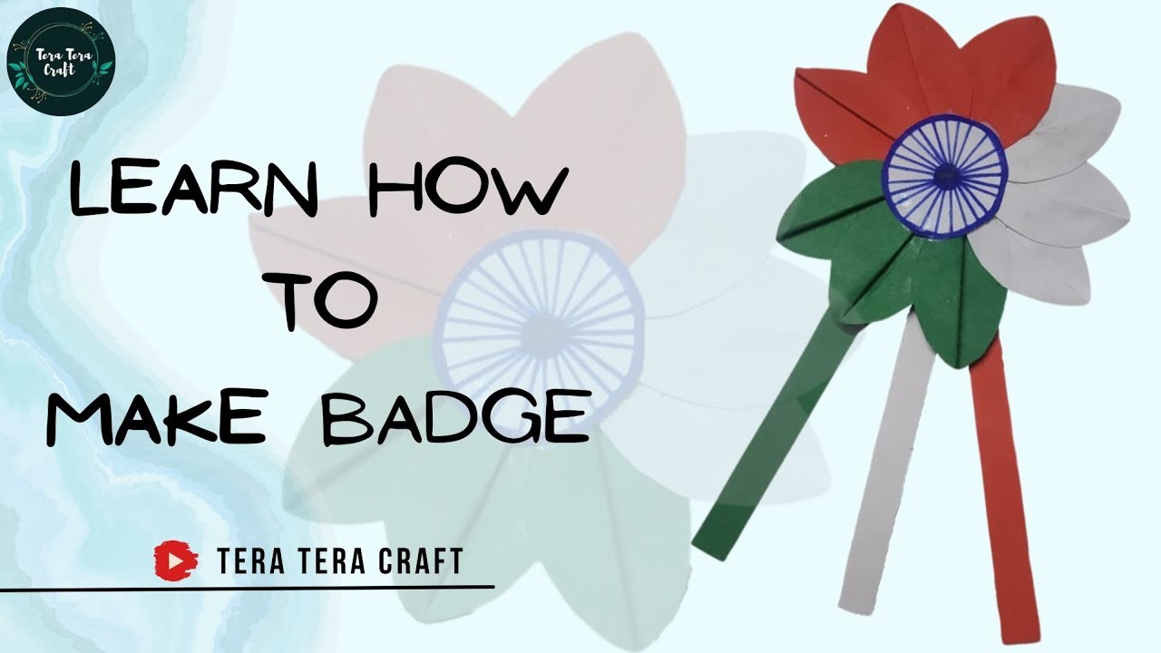 How to make tricolor Badge | DIY Paper Badge | Republic day| Making Tricolor Flag Badge for kids