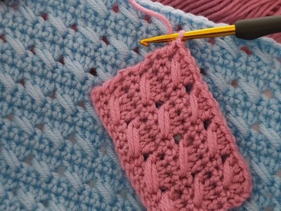 ????????I wish I had seen this crochet stitch sooner ‼️AMAZING baby blanket pattern - ????????easy for beginners