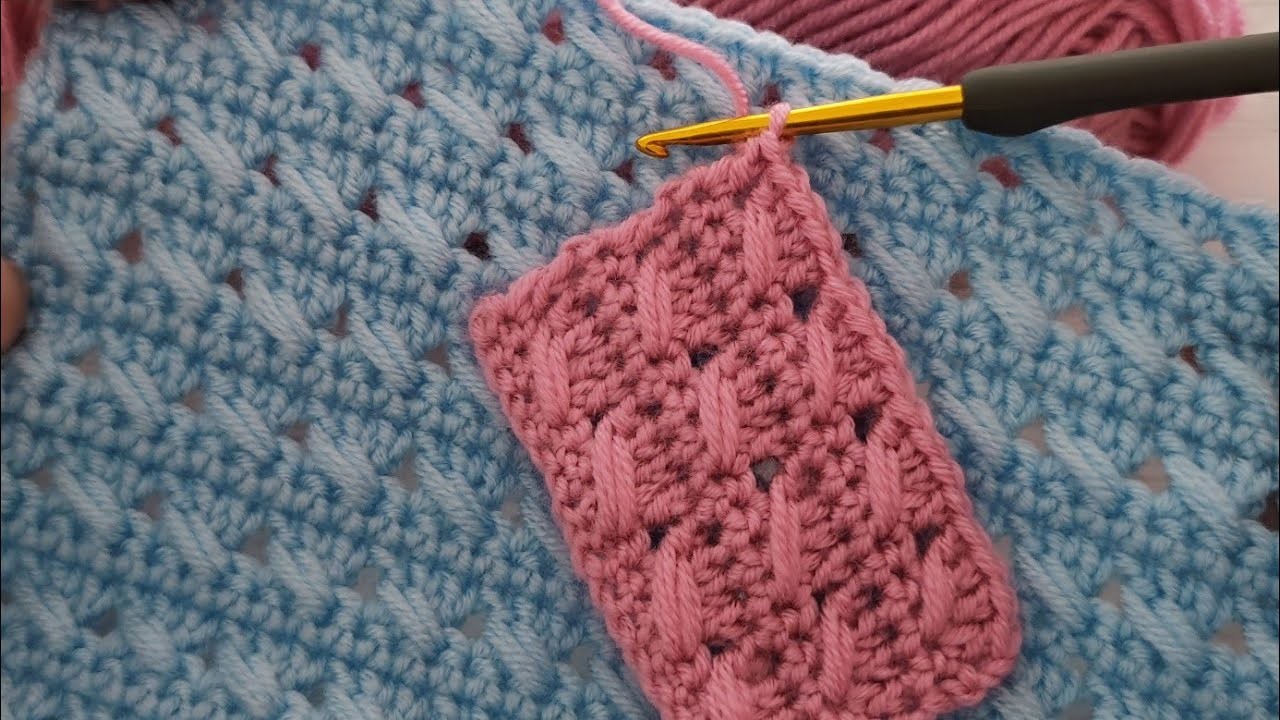 ????????I wish I had seen this crochet stitch sooner ‼️AMAZING baby blanket pattern - ????????easy for beginners