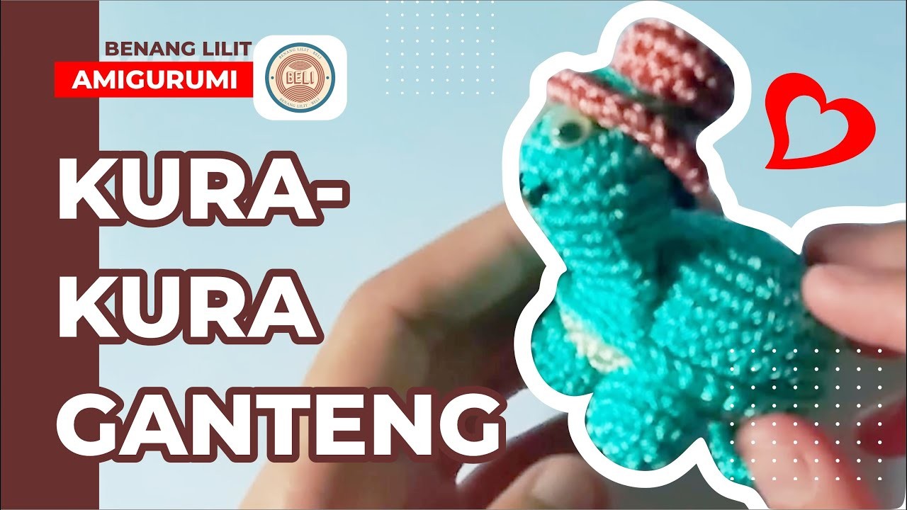 KUGA si Kura-kura ngaku ganteng - amigurumi boneka kura-kura