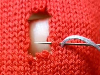 Learn How to Repair a Knitted Sweater With 6 Broken Threads Without a Mark