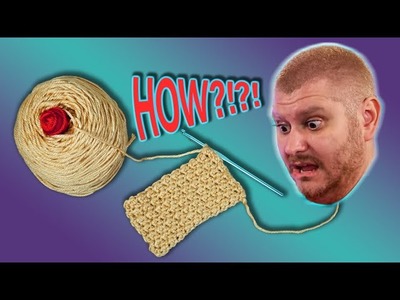Learn to crochet baby bubbles while H3H3 Podcast plays quietly in the other room