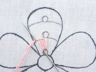 Most Beautiful Flower Hand Embroidery Tutorial, Easy Flower Embroidery Needle Work