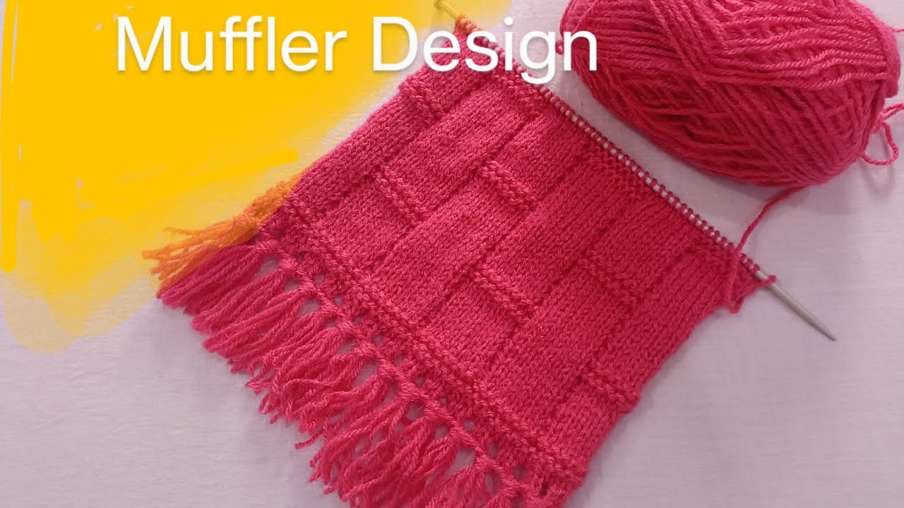 Muffler Knitting for Beginners | Latest Muffler Knitting Design | New Muffler Design |