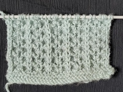 New chain stitch knit pattern design