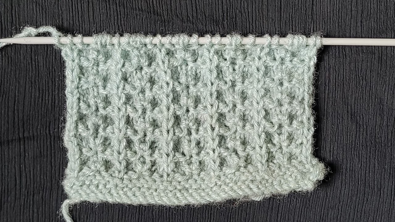 New chain stitch knit pattern design