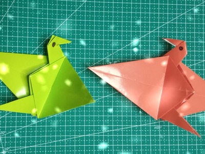 Origami bird | origami bird tutorial | origami bird easy | origami birds | origami burung