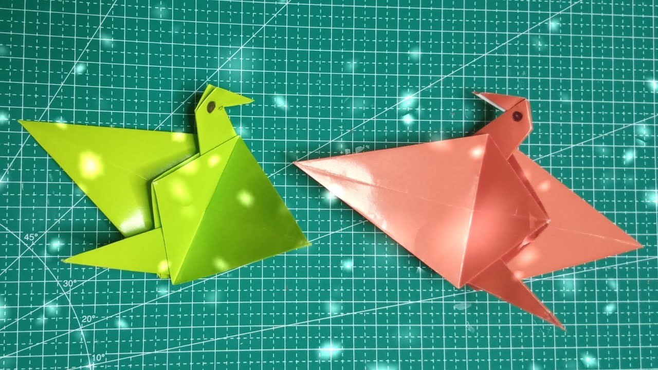 Origami bird | origami bird tutorial | origami bird easy | origami birds | origami burung