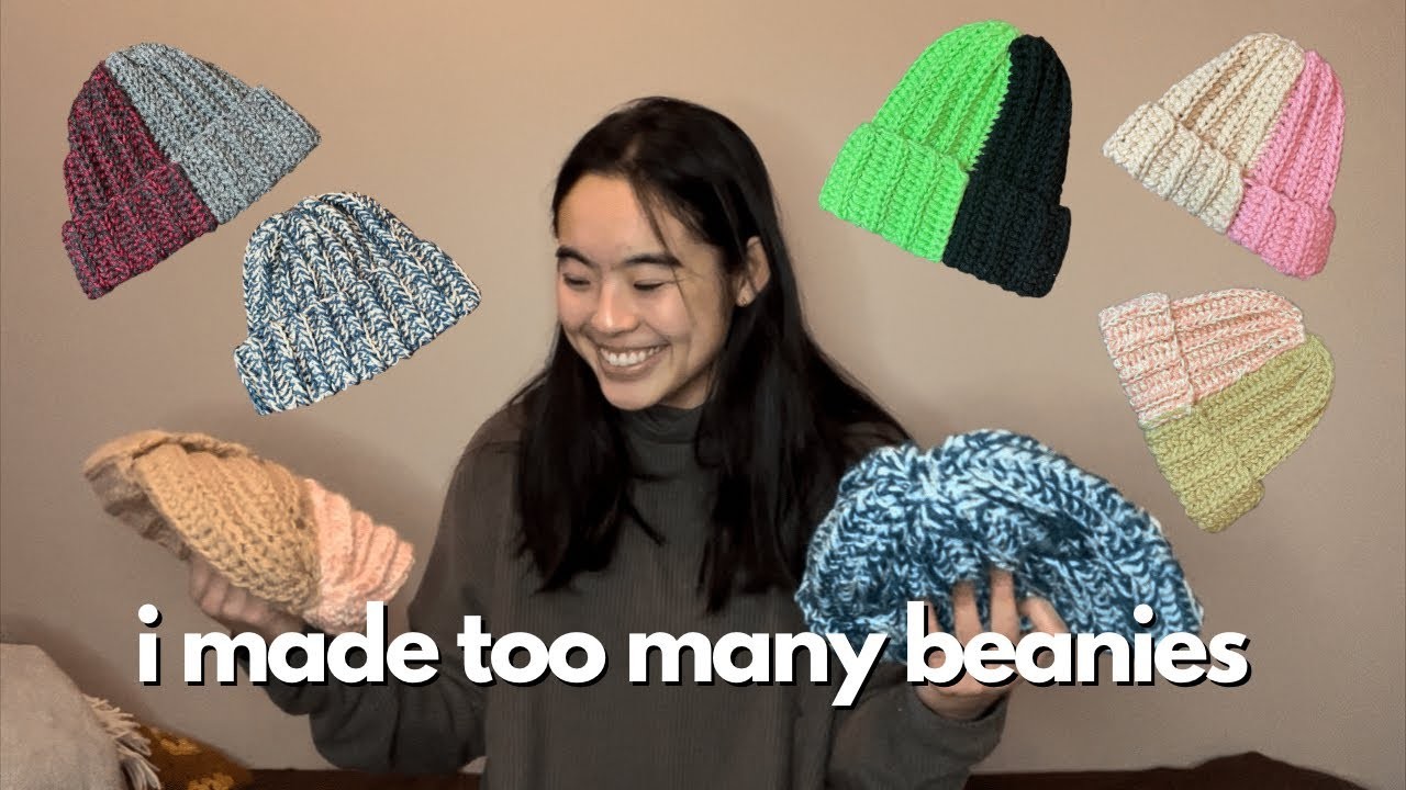 Quick and easy beanie tutorial - 1 hour crochet project