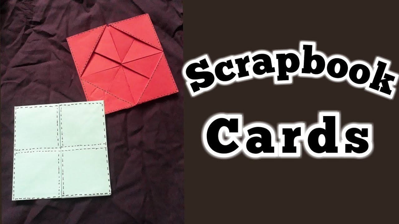 Scrapbook Cards.How to make cards for Scrapbook|DIY Scrapbook cards Ideas|Tutorial