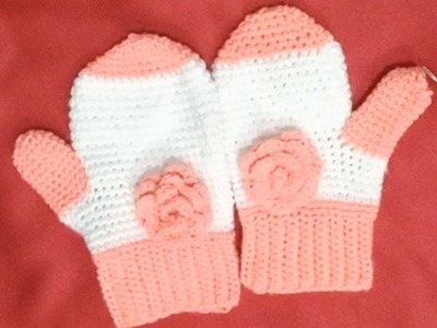 Soft and Cozy Crochet baby Mittens fingerless Gloves