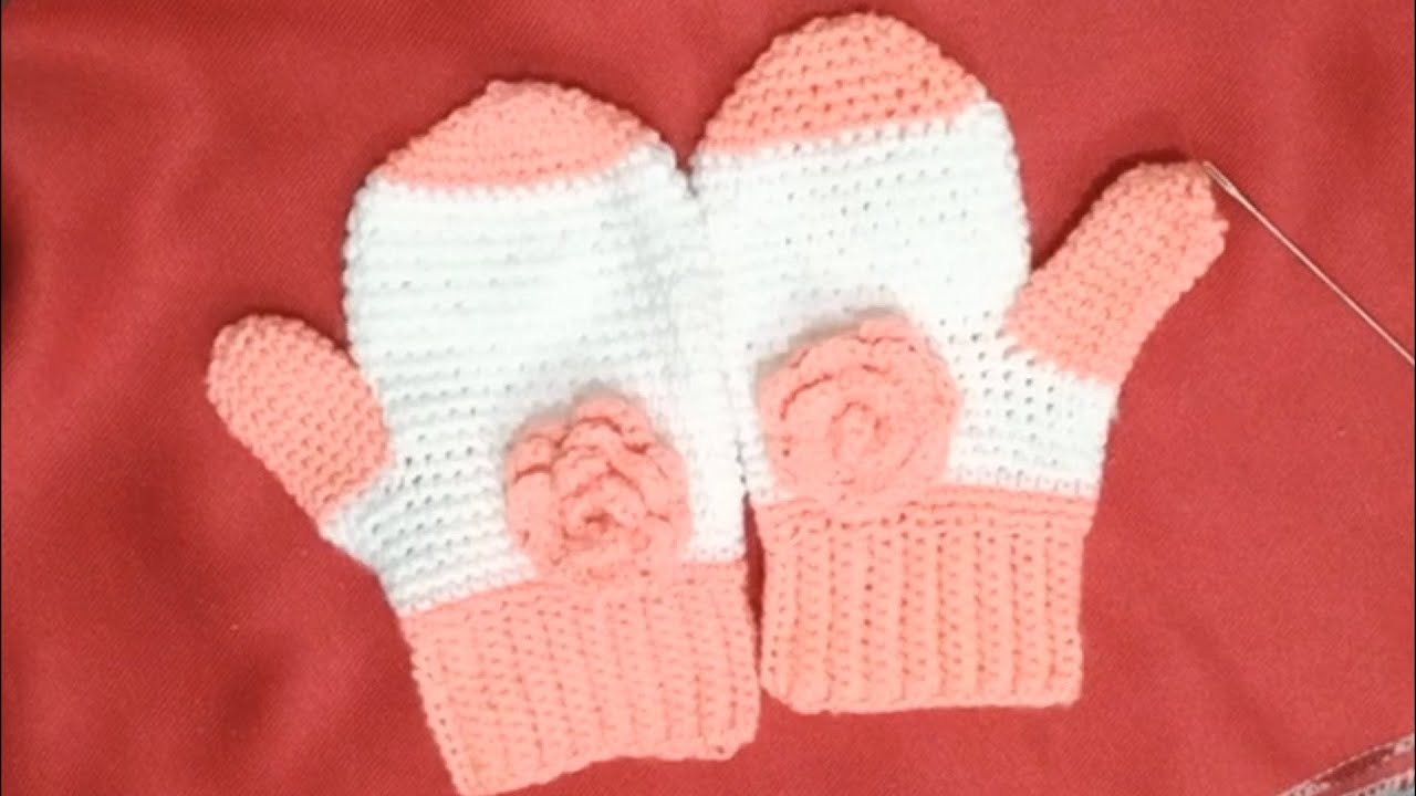 Soft and Cozy Crochet baby Mittens fingerless Gloves