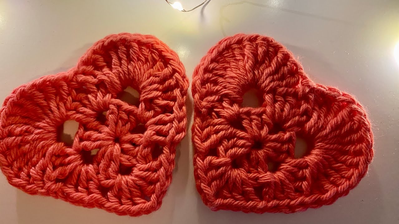 Try to crochet this Granny Heart - tutorial