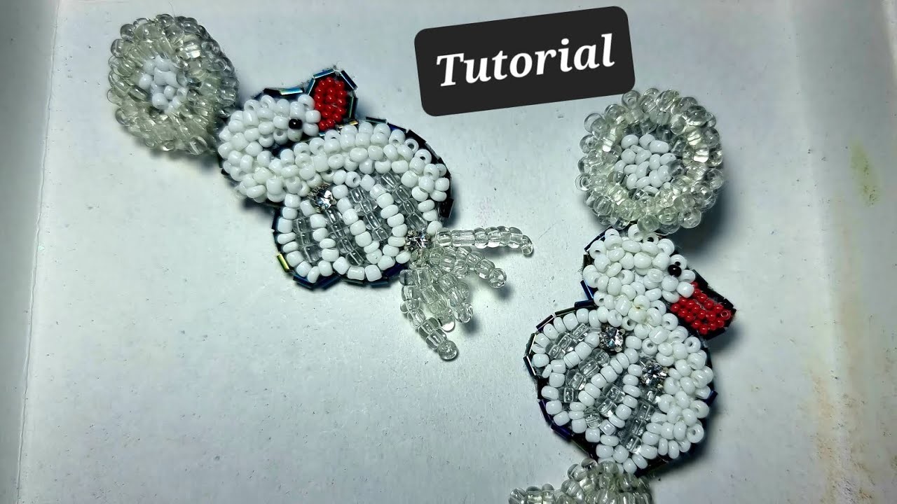 Tutorial Swan Earring I Beaded Earring I seed bead earring I handmade bead earring