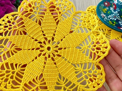 UNIQUE and DAZZLING Multi Purpose Crochet Napkin and Doily Pattern @crochetlovee