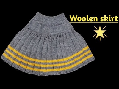 Woolen skirt || skirt knitting design ||latest woolen skirt design.