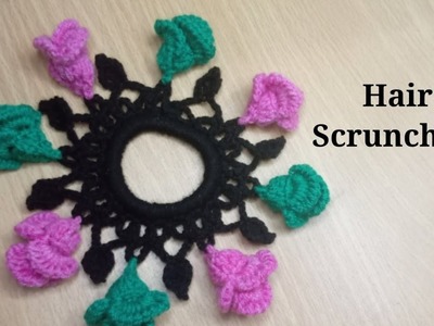 Wow Hair Scrunchies. very easy crochet hair scrunchies by @alrafay0313