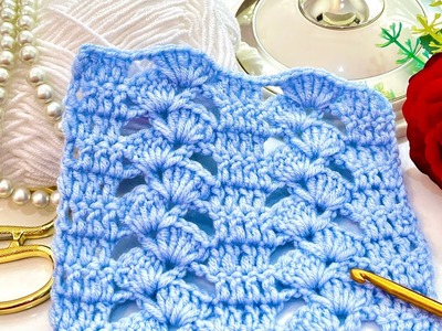 WOW on request!???? Very Beautiful! Only 1 row of Easy Crochet Stitch pattern