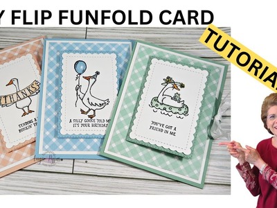 You will Flip over these Adorable Flip FunFold Cards you will want to make these cards over and over