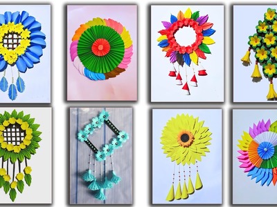 8 Beautiful Wallhanging Crafts Ideas | Paper Crafts for Home Decorations | Wallmate with Paper