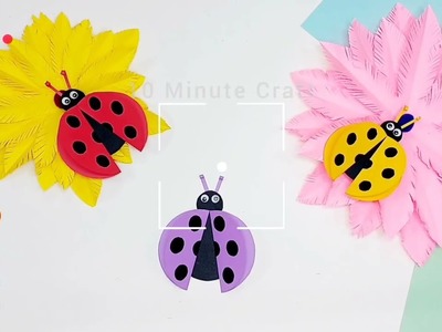 AMAZING PAPER FLOWERS & LADY BUGS | PAPER CUTTING ART | PAPER CRAFT