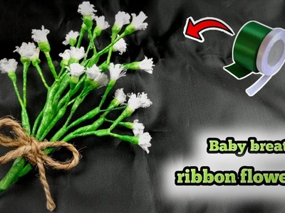 Baby breath ribbon flowers || DIY baby breath dari PITA satin