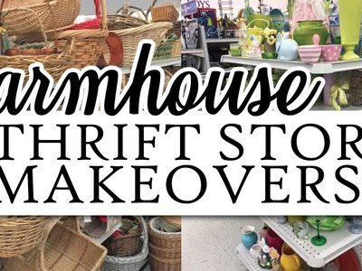 Before and After Thrift Store Makeovers | Farmhouse Spring Decor Crafts