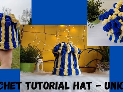 Crochet tutorial hat - unicorn????  Hat easy step by step all sizes. easy crochet unicorn hat