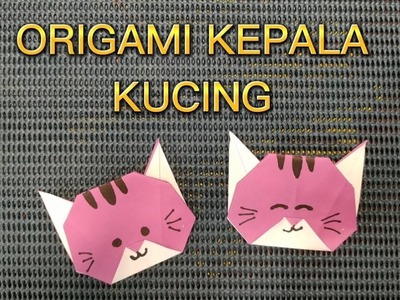 Cute Cat Head Origami | Origami Kepala Kucing Lucu DIY Paper Craft @anakcerianusantara7611