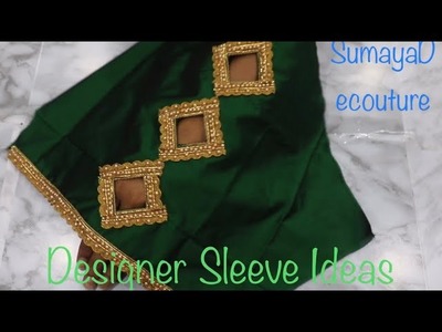 Designer Sleeve Sewing|Saree Blouse Stitching|Princesscut Bodice Tutorial DIY|How t make easy Sleeve