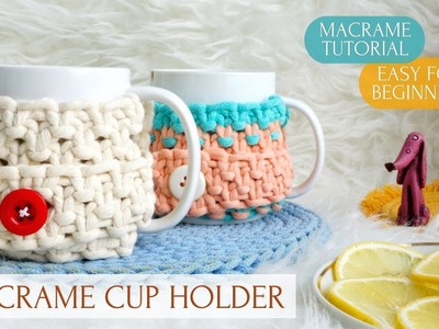 DIY MACRAME CUP HOLDER | STEP BY STEP | EASY FOR BEGINNERS