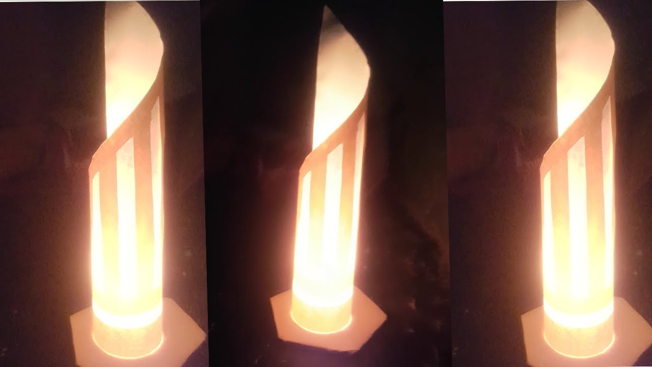 Diy paper candle decoration