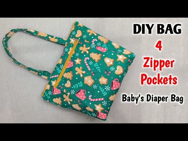 DIY TOTE BAG | Mother Bag | Baby's Diaper Bag cutting and stitching | Shopping Bag | Handbag | Bags