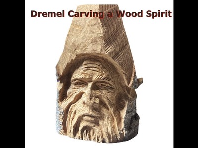 Dremel Carving a Wood Spirit