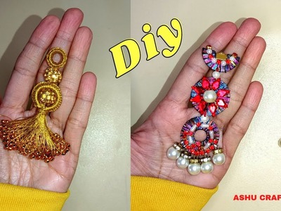 Easy Latest Fashion DIY Tassel For Blouses, Lehenga Latkan Making At Home Blouse Latkan 2023