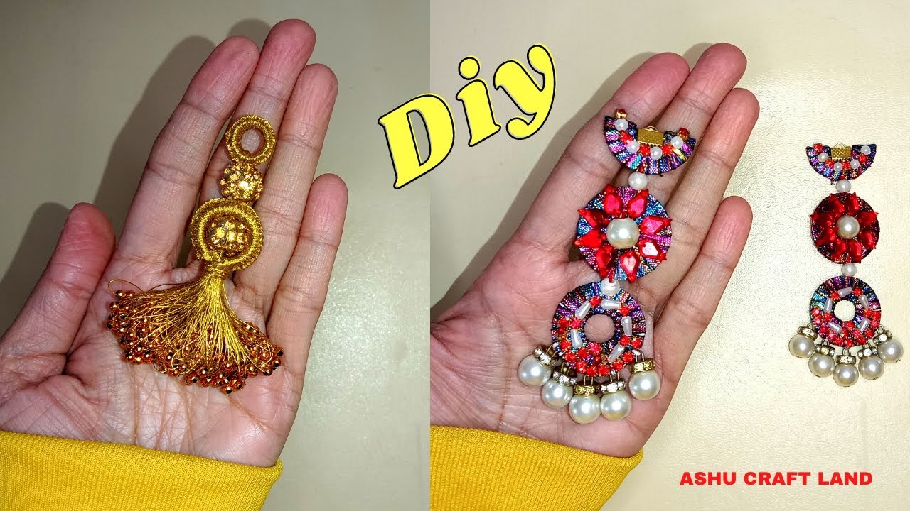 Easy Latest Fashion DIY Tassel For Blouses, Lehenga Latkan Making At Home Blouse Latkan 2023