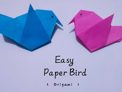 Easy Paper Bird | Origami paper animal | Easy paper crafts | School paper crafts | Tiny life