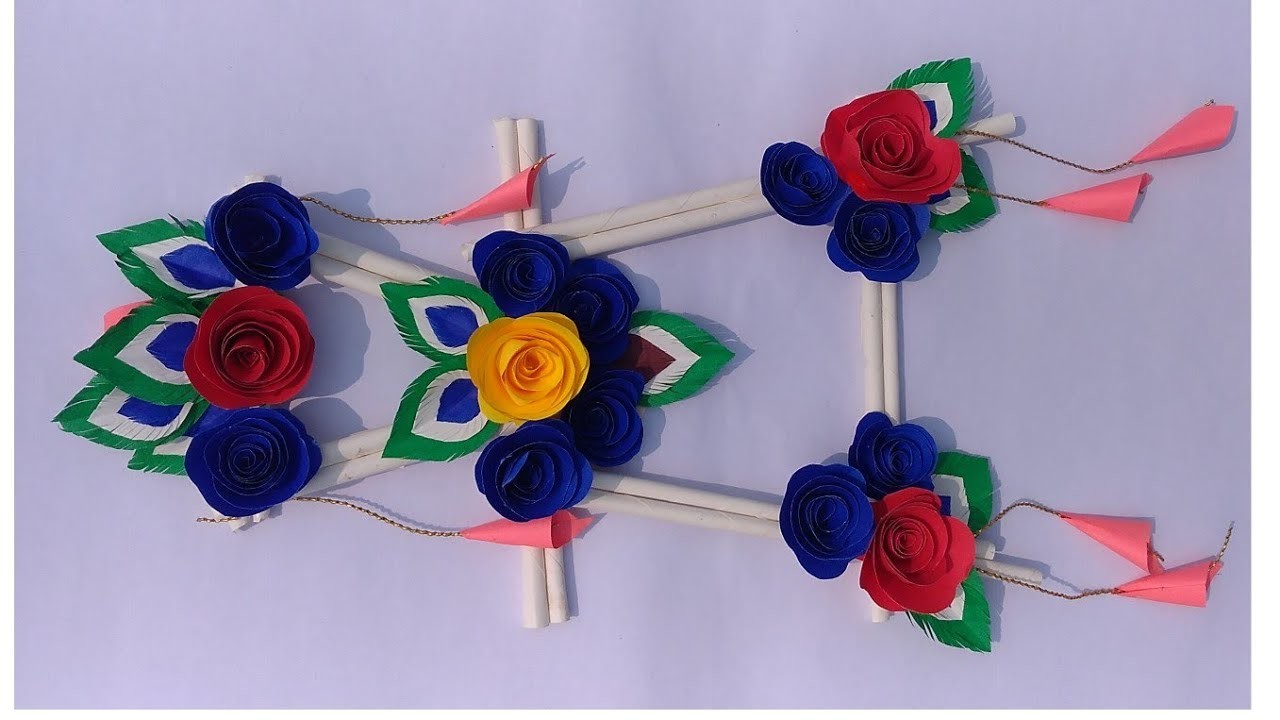 Home Made wall hanging Paper craft. Paper craft for Home Decorations. .  Made by shilpa. 