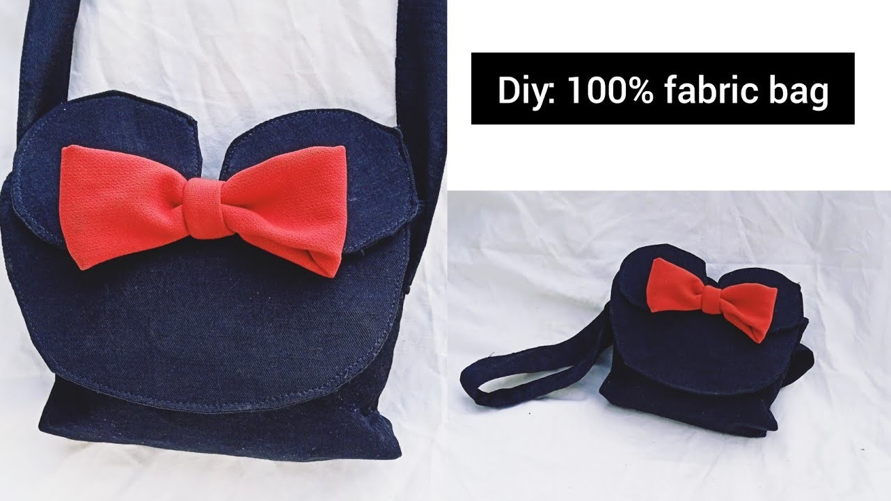 How to cut and sew a fabric hand bag.very easy, detailed.????????