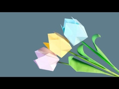 How to fold  paper flower \ Easy paper flower \ CRAFTS  IDEA
