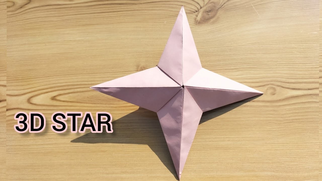 How To Make A 3D Star|origami 3d star