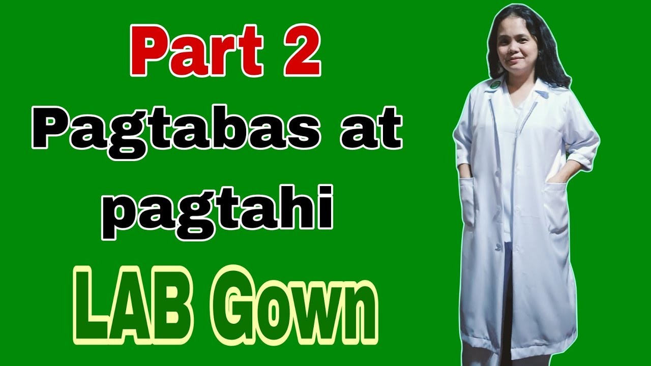 HOW TO MAKE A LAB COAT.LAB GOWN.PATTERN,CUTTING AND SEWING STEP BY STEP TUTORIAL PART 2