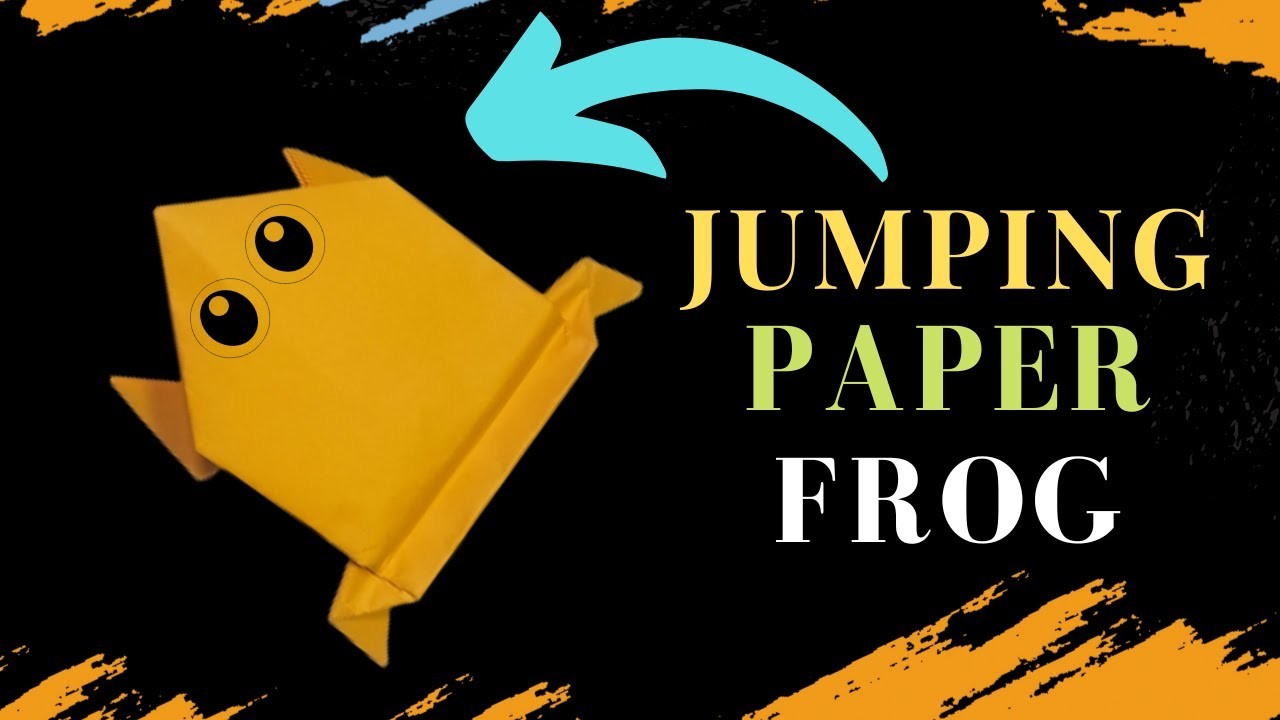 How to make a paper jumping Frog. Fun and Easy origami. DIY - Jumping Frog Origami. @bkcrafts2553