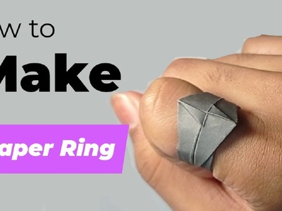 How to make a paper ring | Make an origami paper ring | Very easy | Without glue| No cut.