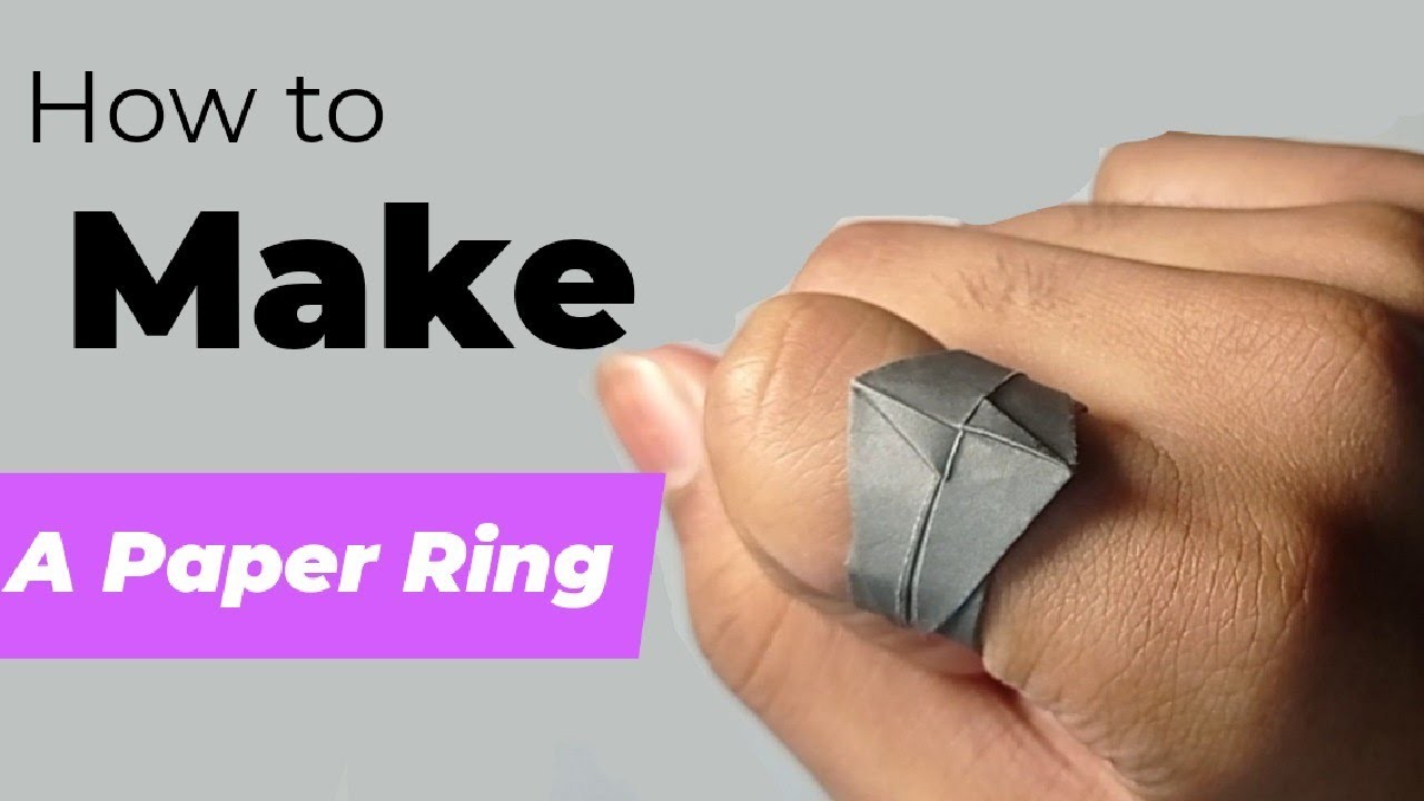 How to make a paper ring | Make an origami paper ring | Very easy | Without glue| No cut.