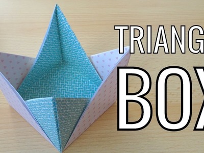 How to Make a Paper triangle box | storage box ideas | #origami #origamitutorial  #papercraft